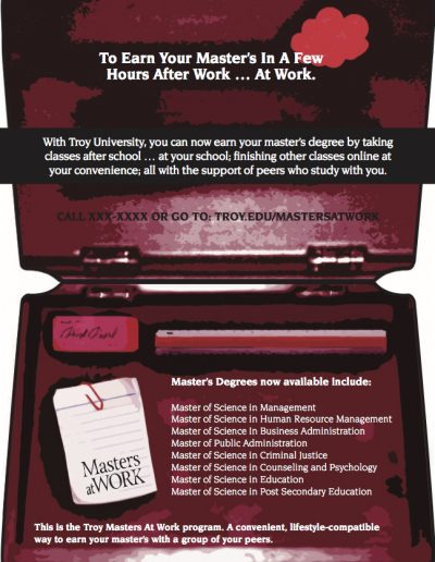 TROY - Masters at Work Program - Educator Direct Mailer