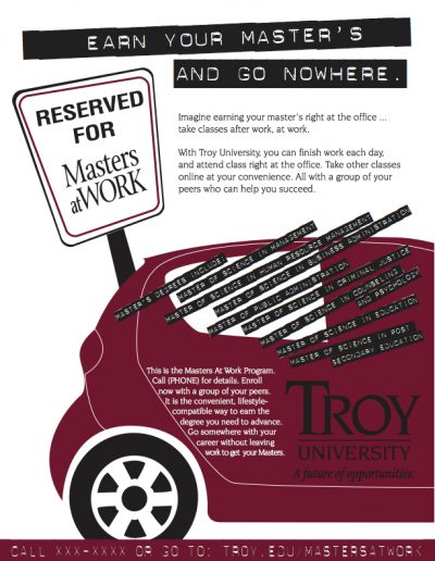TROY - Masters at Work Program - Business Poster Small Ad